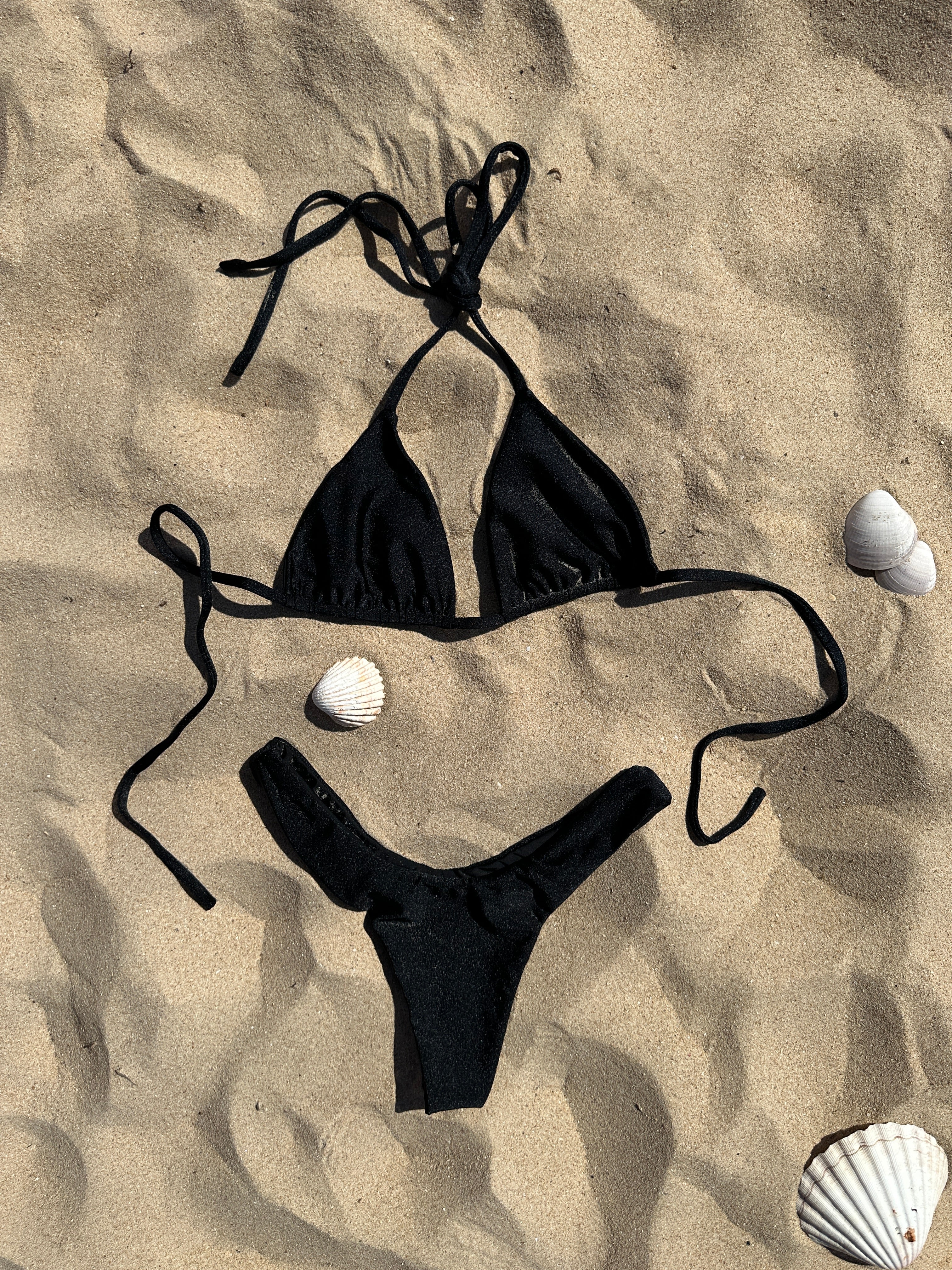 DUNA IN NERO - TRIANGLE BIKINI TOP